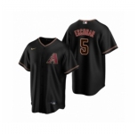 Men's Arizona Diamondbacks #5 Eduardo Escobar Nike Black Replica Alternate Jersey