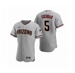 Men's Arizona Diamondbacks #5 Eduardo Escobar Nike Gray Authentic 2020 Road Jersey