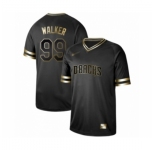 Men's Arizona Diamondbacks #99 Taijuan Walker Authentic Black Gold Fashion Baseball Jersey