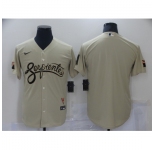 Men's Arizona Diamondbacks Blank Gold 2021 City Connect Replica Player Jersey