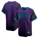 Men's Arizona Diamondbacks Blank Purple 2025 City Connect Limited Stitched Baseball Jersey