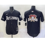 Men's Arizona Diamondbacks Team Big Logo Black 'Gothic Desert Fang Edition' Vapor Premier Limited Stitched Baseball Jersey