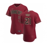 Men's Nike Arizona Diamondbacks #21 Stephen Vogt Crimson Authentic Alternate Team Baseball Jersey