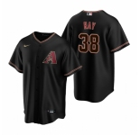 Men's Nike Arizona Diamondbacks #38 Robbie Ray Black Alternate Stitched Baseball Jersey