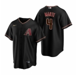 Men's Nike Arizona Diamondbacks #4 Ketel Marte Black Alternate Stitched Baseball Jersey