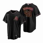 Men's Nike Arizona Diamondbacks #40 Madison Bumgarner Black Alternate Stitched Baseball Jersey