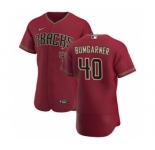 Men's Nike Arizona Diamondbacks #40 Madison Bumgarner Crimson Authentic Alternate Team Baseball Jersey