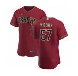 Men's Nike Arizona Diamondbacks #57 Taylor Widener Crimson Authentic Alternate Team Baseball Jersey