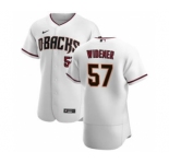 Men's Nike Arizona Diamondbacks #57 Taylor Widener White Crimson Authentic Home Team Baseball Jersey