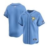 Men Tampa Bay Rays Blank Light Blue Alternate Limited Stitched Baseball Jersey