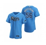 Men's Nike Tampa Bay Rays #56 Randy Arozarena Light Blue Alternate 2020 Authentic Player Baseball Jersey