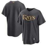 Men's Tampa Bay Rays Blank Charcoal 2022 All-Star Cool Base Stitched Baseball Jersey