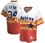 Houston Astros #34 Nolan RyanNike Home Cooperstown Collection Player MLB Jersey White