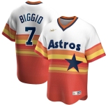 Houston Astros #7 Craig Biggio Nike Home Cooperstown Collection Player MLB Jersey White