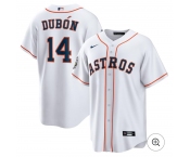 Men's Houston Astros #14 Mauricio Dubón Nike White Home Jersey