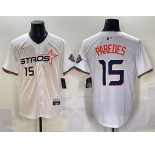 Men's Houston Astros #15 Isaac Paredes White 2025 City Connect Limited Stitched Baseball Jersey