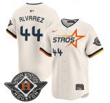 Men's Houston Astros #44 Yordan Alvarez Cream 2025 City Connect Limited Stitched Baseball Jersey