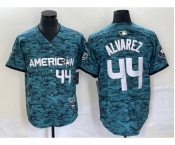 Men's Houston Astros #44 Yordan Alvarez Teal 2023 All Star Cool Base Stitched Baseball Jersey