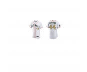 Men's Houston Astros #44 Yordan Alvarez White New Gold 2022 World Series Champions Stitched FlexBase Authentic Nike Jersey