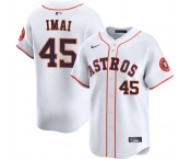 Men's Houston Astros #45 Tatsuya Imai White 2026 Home Limited Stitched Baseball Jersey