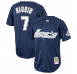 Men's Houston Astros #7 Craig Biggio Navy 1994 Stitched Baseball Jersey