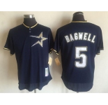 Men's Houston Astros Active Player Custom Mitchell And Ness Navy Blue 1997 Throwback Stitched MLB Jersey
