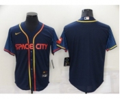 Men's Houston Astros Blank 2022 Navy City Connect Cool Base Stitched Jersey