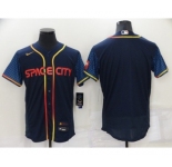 Men's Houston Astros Blank 2022 Navy City Connect Flex Base Stitched Baseball Jersey