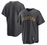 Men's Houston Astros Blank Charcoal 2022 All-Star Cool Base Stitched Baseball Jersey