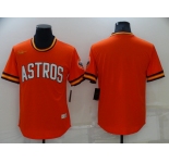 Men's Houston Astros Blank Orange Cooperstown Collection Cool Base Stitched Nike Jersey
