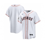 Men's Houston Astros Blank White 2022 World Series Home Stitched Baseball Jersey