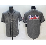 Men's Houston Astros Gray Team Big Logo With Patch Cool Base Stitched Baseball Jerseys