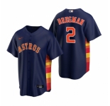Men's Nike Houston Astros #2 Alex Bregman Navy Alternate Stitched Baseball Jersey
