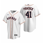Men's Nike Houston Astros #41 Brad Peacock White Home Stitched Baseball Jersey