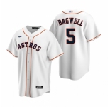 Men's Nike Houston Astros #5 Jeff Bagwell White Home Stitched Baseball Jersey