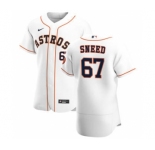 Men's Nike Houston Astros #67 Cy Sneed White Home 2020 Authentic Player Baseball Jersey