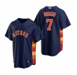 Men's Nike Houston Astros #7 Craig Biggio Navy Alternate Stitched Baseball Jersey