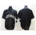 Men's Nike Houston Astros Blank Black Game Alternate Stitched Baseball Jersey