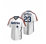 Nike Men's Houston Astros #23 Michael Brantley Authentic White M&N Baseball
