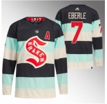 Men Seattle Kraken #7 Jordan Eberle 2024 Deep Sea Blue Winter Classic Stitched Jersey