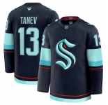 Men's Seattle Kraken #13 Brandon Tanev Navy 2024-25 Home Stitched Hockey Jersey