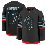 Men's Seattle Kraken #17 Jaden Schwartz Black Alternate Stitched Hockey Jersey