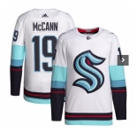 Men's Seattle Kraken #19 Jared McCann White Stitched NHL Jersey
