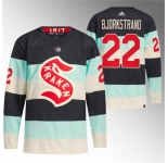 Men's Seattle Kraken #22 Oliver Bjorkstrand Deep Sea Blue 2024 Winter Classic Primegreen Stitched Jersey