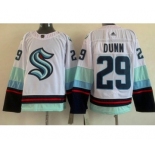 Men's Seattle Kraken #29 Vince Dunn White Authentic Jersey