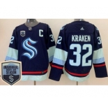 Men's Seattle Kraken #32 Kraken Navy 2021-22 Season Inaugural Authentic Jersey