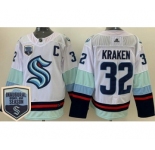 Men's Seattle Kraken #32 Kraken White 2021-22 Season Inaugural Authentic Jersey