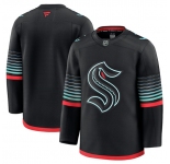 Men's Seattle Kraken Blank Black Alternate Stitched Hockey Jersey