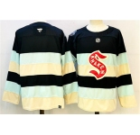 Men's Seattle Kraken Blank Deep Sea Blue Winter Classic With A Patch Stitched Hockey Jersey