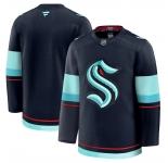 Men's Seattle Kraken Blank Navy 2024-25 Home Stitched Hockey Jersey